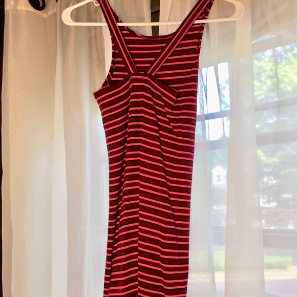 Topshop Striped Body con Mini Dress Size 4 - Picture 2 of 4